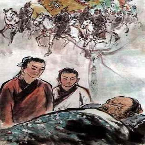 示儿宋-陆游死去元知万事空,但悲不见九州同.